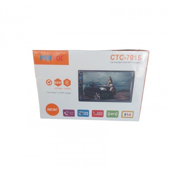 Οθόνη Αφής 7″ 2DIN Android GPS Wi-Fi Bluetooth Universal 60W Pervoi CTC-7015