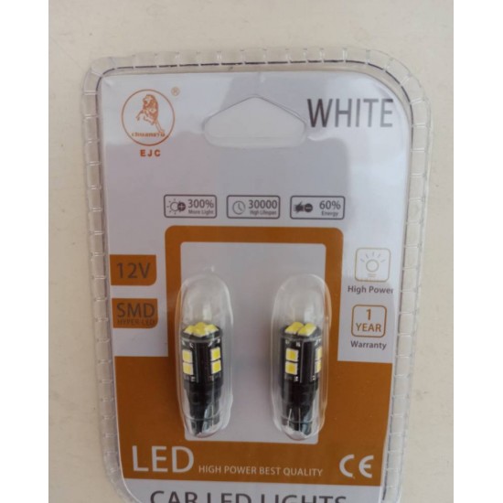 LED T10 can bus 12 led w5w  6000k  12V